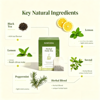 SIWEIDA Slim Tea Instantané Herbal Citron Minceur Détox Colon Santé Intestinale Sans Sucre 100g 5gx20 Sachets
