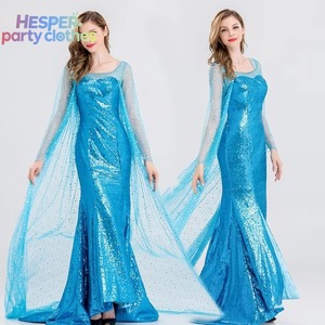 Costume de performance pour adultes HESPER pour Halloween, robe de princesse Elsa Anna Hans Olaf Kristoff, performance scénique - Product Image 1
