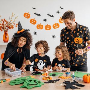 Festa di Halloween favorisce tatuaggi temporanei scheletro pipistrello decorazioni Festive accessori adesivi - Product Image 1