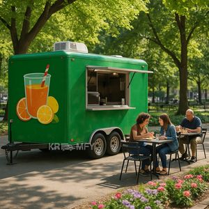 2025 FoodStainless Steel Truck Mobile Street Fast Coffee Snack Trailer Multifunction Food <b>Cart</b> - Product Image 6