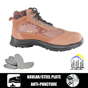 Chaussures de sécurité pour hommes <span class=keywords><strong>SAIAN</strong></span> SA-8837 en daim et toile, à lacets, respirantes, avec doublure en mesh et embout en acier - Product Image 3