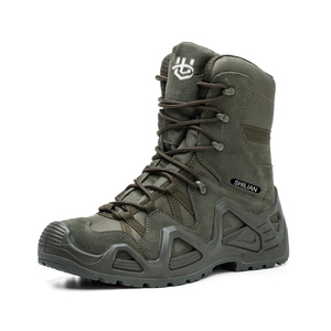 Chaussures de sécurité à orteils, bottes de sécurité de travail en acier Composite personnalisé pour hommes en cuir unisexe OEM personnalisé ISO - Product Image 4