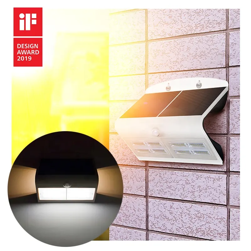IF Award 120lm/w einzigartige globale Patent Bewegungs sensor Solarenergie Weg LED Outdoor LED Licht Solar
