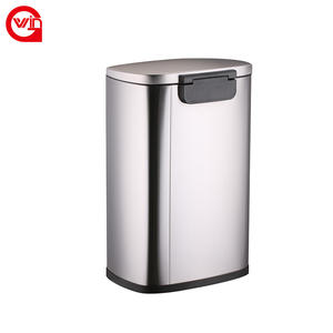 مرحاض حديث فاخر من الفولاذ المقاوم للصدأ 5 لتر 12 لتر 20 لتر 30 لتر 50 لتر ، فندق مكتب ، مطبخ كبير 13 غالون مع غطاء - Product Image 6