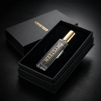 Flacon pulvérisateur de parfum carré de luxe en verre de 10 ml, givré, estampage à chaud, écologique, recyclable, avec bouchon en aluminium personnalisé, diffuseur à bâtonnets