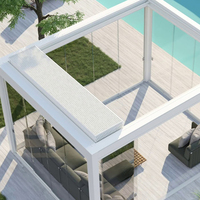 Serre autoportante à structure robuste en aluminium et fer forgé avec verre, pour jardin d'hiver