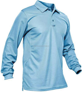 Polo Transpirable de Manga Larga para Golf, Camiseta con Cuello y Manga Larga de Color Sólido, Camisa de Secado Rápido Informal para Hombre para Actividades al Aire Libre - Product Image 3