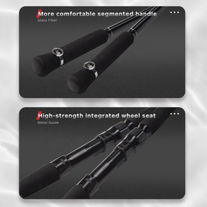 Haute Qualité EVA poignée oem 228cm 258cm 2 pièce coulée d'eau salée <span class=keywords><strong>canne</strong></span> à pêche appât <span class=keywords><strong>casting</strong></span> cannes à pêche - Product Image 5