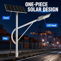 Lampadaire solaire multi-options d'alimentation, avec réglage du temps d'éclairage, pour l'éclairage résidentiel des allées, des jardins, des chemins et des arrêts de bus