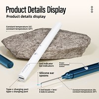 Nettoyeur d'oreilles intelligent avec visualisation, kit de cure-oreilles avec lumière LED, en ABS et acier inoxydable, pour enfants, adultes, seniors, ODM OEM