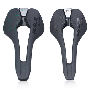 Sillín de bicicleta de carretera de montaña RACEWORK, sillín de bicicleta cómodo hueco de cuero de fibra súper ligero - Product Image 6