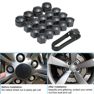 Tapas Antipolvo para Ruedas de Coche Winning Journey, 17mm 19mm 21mm, de Plástico y Nylon, Antirrobo - Product Image 4