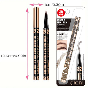 Crayon à sourcils liquide fin à quatre pointes, longue tenue, résistant à l'eau et à la transpiration, à base de plantes - Product Image 2