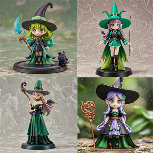 Figurine en résine personnalisée style elfe sorcière lolita, personnage d'anime fantastique, jouet, statue, décoration de bureau - Product Image 3