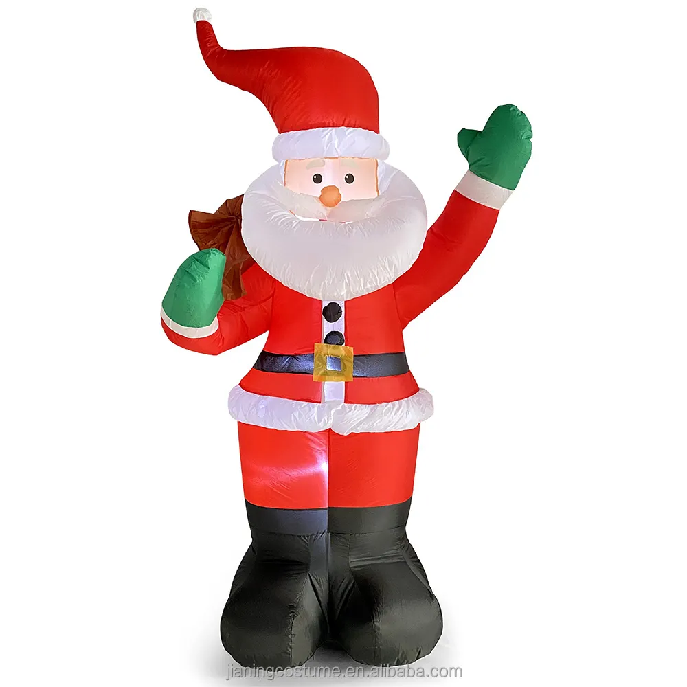 Christmas Inflatable Santa-Claus 6ft Tall Giant Cute Blow Up Xmas Winter Yard Decor Holiday Vacation Party Outdoor Decorations