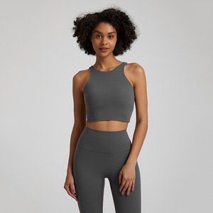 Nuevo hermoso Sujetador deportivo trasero para mujer a prueba de golpes para correr Yoga sujetador chaleco deportivo con almohadillas para el pecho - Product Image 6
