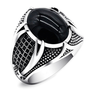 <span class=keywords><strong>Bague</strong></span> Hip Hop pour hommes, <span class=keywords><strong>rouge</strong></span>, blanc, noir, <span class=keywords><strong>diamant</strong></span> ovale, couleur argent, deux couteaux, anneaux pour hommes, bijoux en gros, Offre Spéciale - Product Image 2