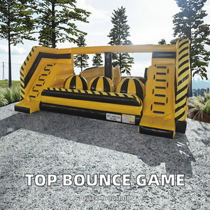 Jeu sportif gonflable géant Wipeout Challenge Couleurs Personnalisables pour Enfants, Usage Commercial Extérieur, avec Grandes Balles Gonflables à Sauter - Product Image 6