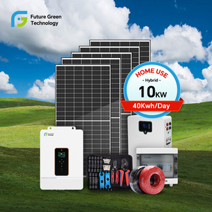 Système d'énergie solaire hybride complet 5kW 10kW 20kW 30kW avec batterie au lithium BESS et générateur pour usage résidentiel 5kW solaire - Product Image 2