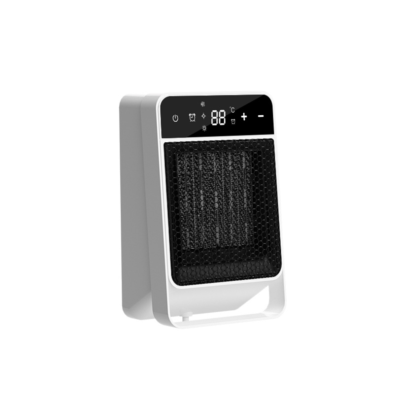 Durable Plastic Touch Screen Digital Display Electric Heater for Home Silent Smart Desktop Thermostatic Heater Laboratory Device