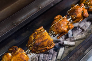 Accesorio para Barbacoa, Pincho para Pollo <span class=keywords><strong>de</strong></span> Acero Inoxidable 304 <span class=keywords><strong>de</strong></span> Grado Alimenticio, Redondo <span class=keywords><strong>de</strong></span> 22 mm, Doble Punta, Grande - Product Image 5