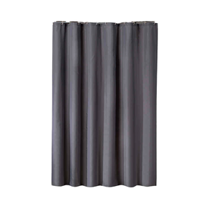 Vente en gros de rideau de douche en polyester imperméable aux antimicrobiens et résistants à la moisissure pour hôtels modernes taille personnalisée avec rayures et pois - Product Image 4