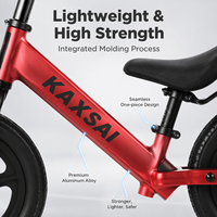 Trottinette d'équilibre durable pour enfants, cadre en acier carbone de 12 pouces, vélo d'apprentissage sans pédales pour tout-petits de 2 à 6 ans