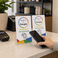 Carte de visite professionnelle minimaliste NFC étanche et résistante aux intempéries avec code QR, fréquence 860-960 MHz pour hôtels et restaurants
