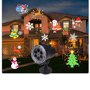 Lampu Dekorasi Natal Led, Lampu Proyektor Luar Ruangan Anti Air, Dekorasi Natal, Lampu Downlight 12 Kartu Led, Lampu Pencahayaan Acclarent