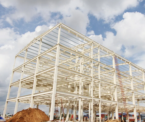 Structure en acier préfabriquée pour bâtiment de grande hauteur à plusieurs étages Q355b Q235B, structure en acier lourd pour entrepôt, atelier - Product Image 4