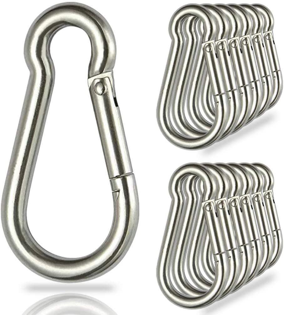 Carabiner Clip And Grappling Handbag Keychain Lanyard Snap Hook