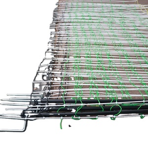 48 "x 82 'màu xanh lá cây Điện gia cầm lưới cho gà điện gà hàng rào với đôi Spiked sợi thủy tinh bài viết - Product Image 6