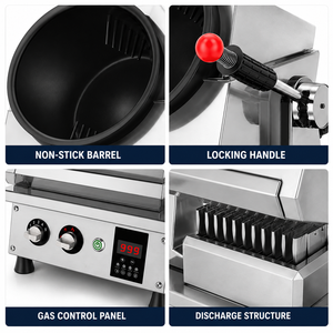 Máquina Comercial para Saltear con Gas, Robot de Cocina Automático, Wok de Acero Inoxidable a Gas LPG para Cocina Profesional de Restaurante - Product Image 2
