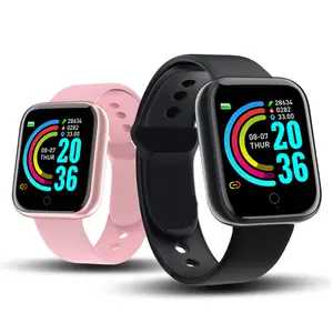热卖reloj智能智能手表Y68健康健身跟踪器腕带D20智能手表Y68s