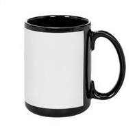 Mug à sublimation noir de 15 oz compatible micro-ondes - Revêtement de qualité alimentaire certifié SGS pour une utilisation quotidienne