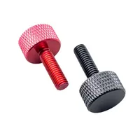 Vis moletées colorées en alliage d'aluminium M3/M4*6/8/10mm pour panneaux latéraux de châssis d'ordinateur, vis moletées à serrage manuel pour le bricolage