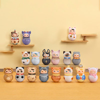 Pucky Roly Poly Kitty Series Popmarts PVC Blind Box Action Figures Custom Mystery Dolls Trendy Cartoon Toys Display Collection