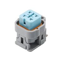 Sensor de Oxígeno de Combustible de 4 Vías CNKF 6189-6887, Conector Automotriz con Carcasa Gris para Bomba