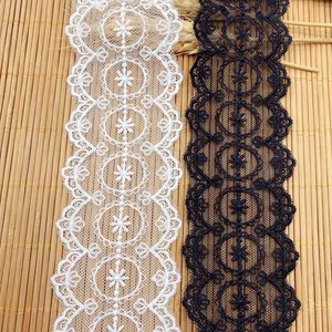 刺繍トリムリボン縫製生地ロール卸売レースリボン