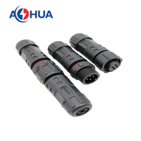 Câble M12 pour alimentation et signal, 4A, mâle-femelle, connecteurs étanches IP68 à 4 broches