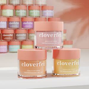 Cloverfei, vendedor de polvo acrílico, Saint Valentin 2025, tarro rosa, cubierta OEM, juego de colores de polvo acrílico, polvo acrílico a granel - Product Image 1