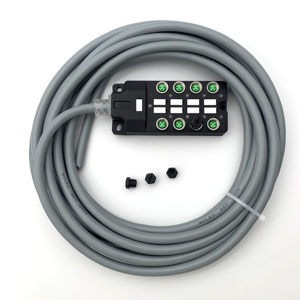 กล่องเชื่อมต่อเซ็นเซอร์/ตัวกระตุ้นแบบพาสซีฟ bibo SVLEC, X 1 8 พอร์ต, พร้อมสายโฮเมอรันในตัวแบบ Murr - Product Image 1
