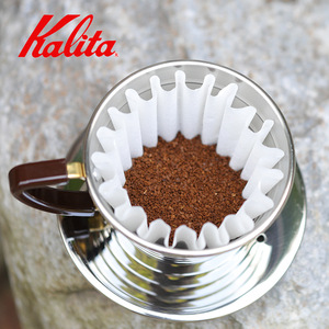 Filtres à café coniques jetables <span class=keywords><strong>Kalita</strong></span> Wave KWF-185 (50 feuilles) pour cafetière individuelle - Lot de 2 avec grande serviette humide épaisse - Product Image 5