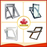 Fenêtre à persiennes en aluminium Mapleleaf, design de cadre de fenêtre en aluminium, extrusions d'aluminium pour fenêtre, fenêtre à manivelle