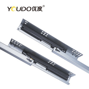 Youdo nhà bếp phần cứng ngăn kéo RUNNERS Hidden ngăn kéo hướng dẫn 2-fold mềm đóng che giấu undermonut Ngăn kéo trượt - Product Image 5