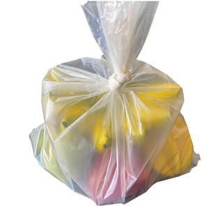 Sacs plats transparents emballés par rouleau de sacs de produits en plastique LDPE pour le stockage de fruits et légumes frais de supermarché avec une grande durabilité - Product Image 5
