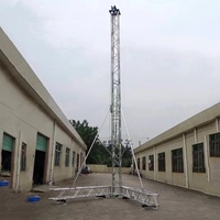 Torre de soporte de armazón de altavoz de matriz de línea decorativa de Material de acero de aleación de aluminio con certificación TUV personalizada para conciertos de eventos de escenario