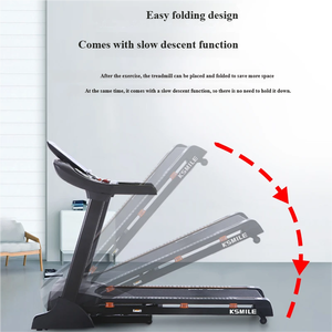 Tapis roulant intelligent électrique K450D-B avec écran LCD, fréquence cardiaque manuelle, vitesse maximale de 20 km/h, inclinaison manuelle pliable, durable, salle de sport, remise en forme à domicile - Product Image 4