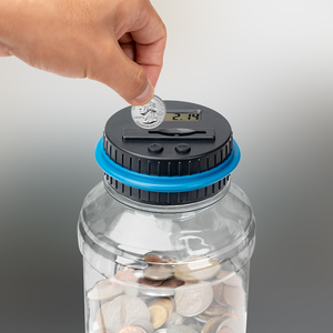 1PC Electronic Piggy Bank Counter Coin Digital LCD Counting Coin <strong>Money</strong> Saving Box <strong>Jar</strong> Coins Storage Box for USD EURO <strong>Money</strong> Gifts - Product Image 1