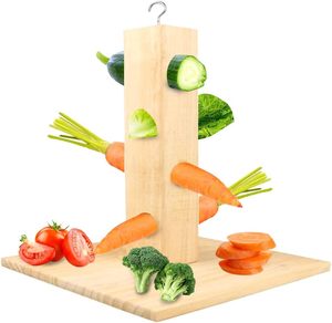 Comedero de heno para conejos, árbol de heno para conejos y cobayas con placa base, árbol de alimentación para roedores, jaula para cobayas - Product Image 2
